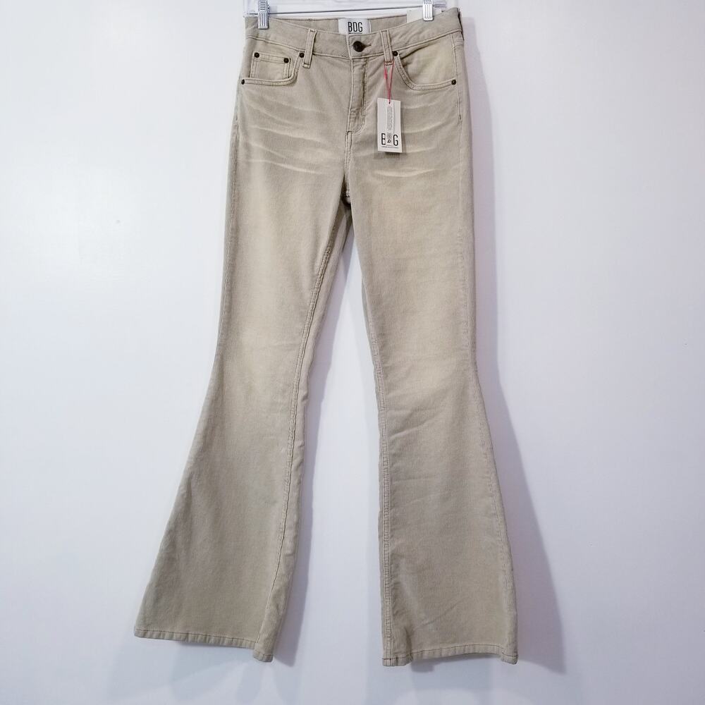 Urban Outfitters BDG size 28W 32L Mid Rise Flare Wide Leg Corduroy Pants